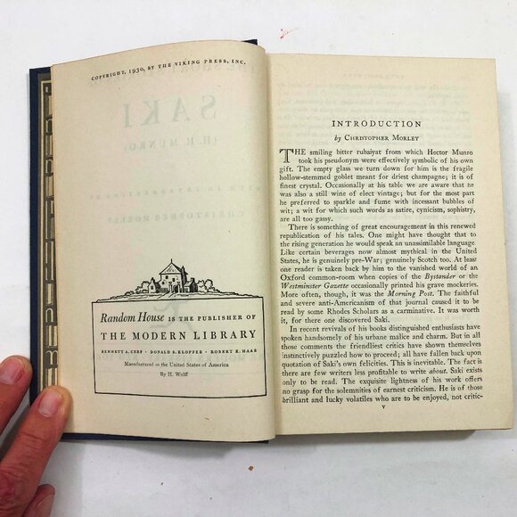 The Short Stories of SAKI Modern Library Copyright 1930 HB DC Vintage - Picture 10 of 12